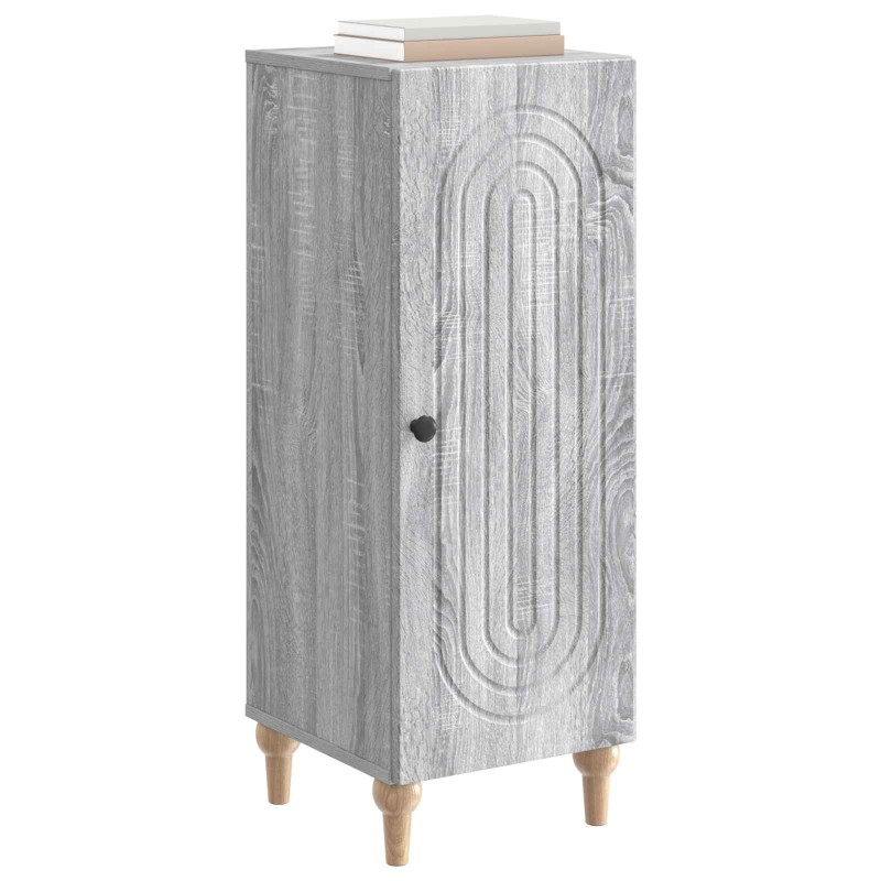 vidaXL Πλαϊνό γραφείο Γκρι Sonoma 33 x 34,5 x 90 εκ Επεξεργασμένο Ξύλο