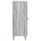 vidaXL Πλαϊνό γραφείο Γκρι Sonoma 33 x 34,5 x 90 εκ Επεξεργασμένο Ξύλο