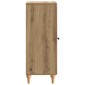 vidaXL Πλαϊνό γραφείο Artisan Δρυς 33 x 34,5 x 90 εκ