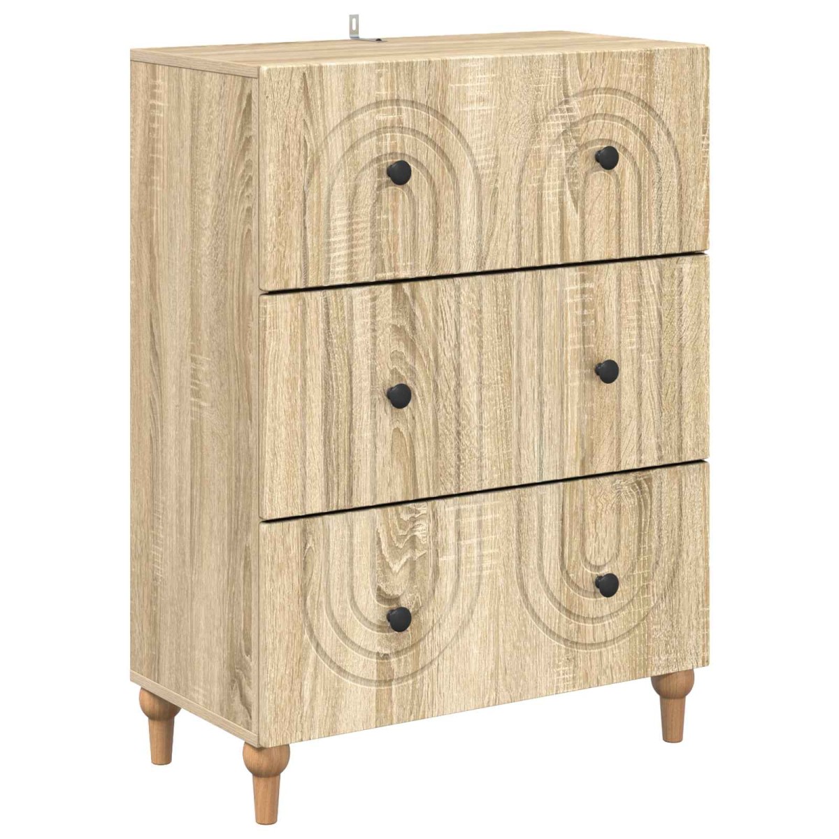 vidaXL Ντουλάπι με Συρτάρια Sonoma Δρυς 66 x 34,5 x 90 εκ