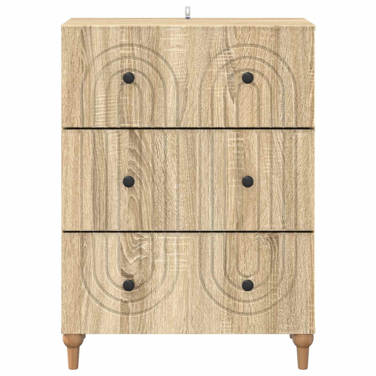 vidaXL Ντουλάπι με Συρτάρια Sonoma Δρυς 66 x 34,5 x 90 εκ