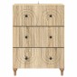vidaXL Ντουλάπι με Συρτάρια Sonoma Δρυς 66 x 34,5 x 90 εκ