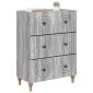 vidaXL Ντουλάπι με Συρτάρια Γκρι Sonoma 66 x 34,5 x 90 εκ