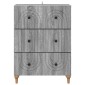 vidaXL Ντουλάπι με Συρτάρια Γκρι Sonoma 66 x 34,5 x 90 εκ