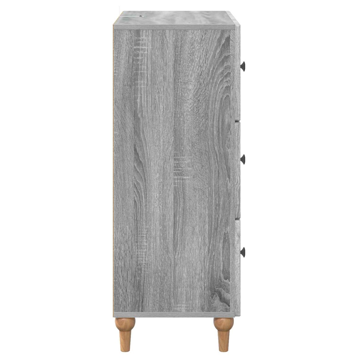 vidaXL Ντουλάπι με Συρτάρια Γκρι Sonoma 66 x 34,5 x 90 εκ