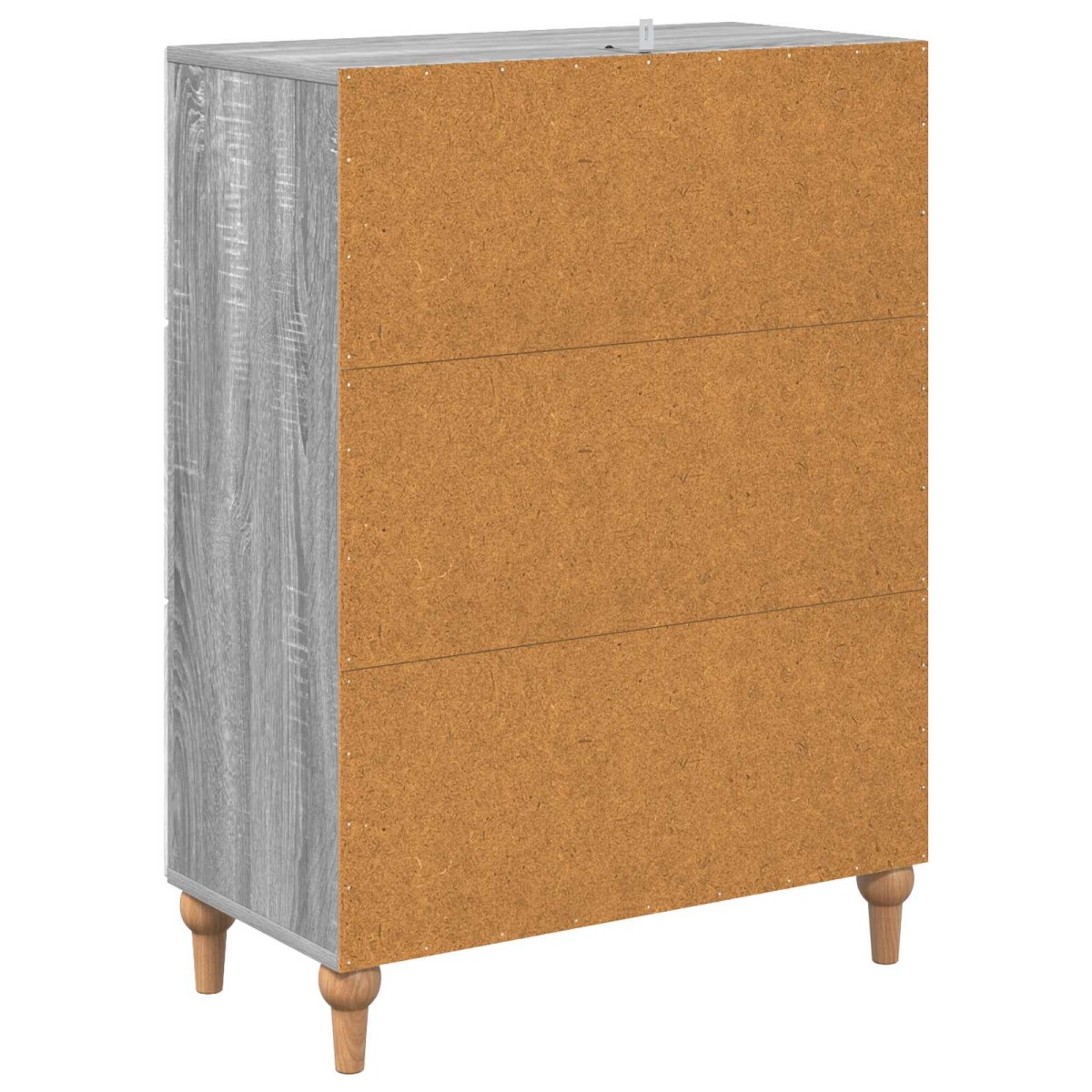 vidaXL Ντουλάπι με Συρτάρια Γκρι Sonoma 66 x 34,5 x 90 εκ