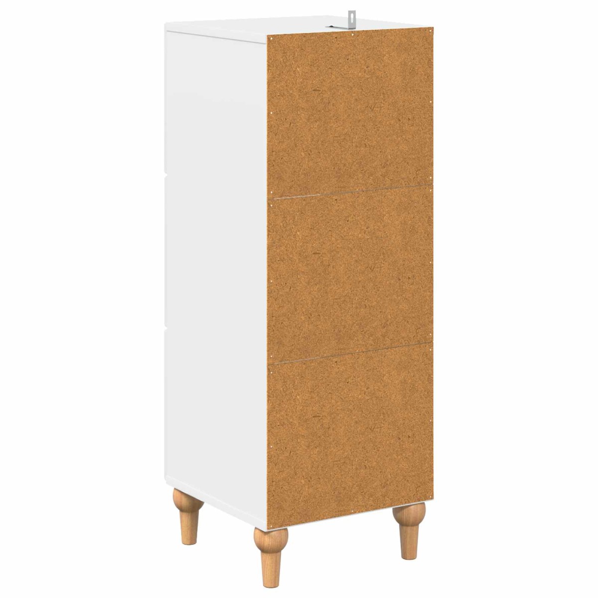 vidaXL Ντουλάπι με Συρτάρια Λευκό 33 x 34,5 x 90 εκ Επεξεργασμένο Ξύλο