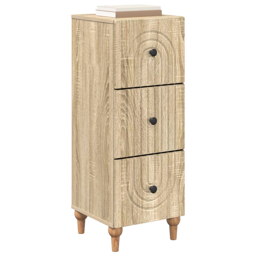 vidaXL Ντουλάπι με Συρτάρια Sonoma Δρυς 33 x 34,5 x 90 εκ