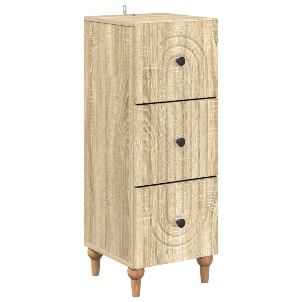 vidaXL Ντουλάπι με Συρτάρια Sonoma Δρυς 33 x 34,5 x 90 εκ