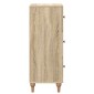 vidaXL Ντουλάπι με Συρτάρια Sonoma Δρυς 33 x 34,5 x 90 εκ