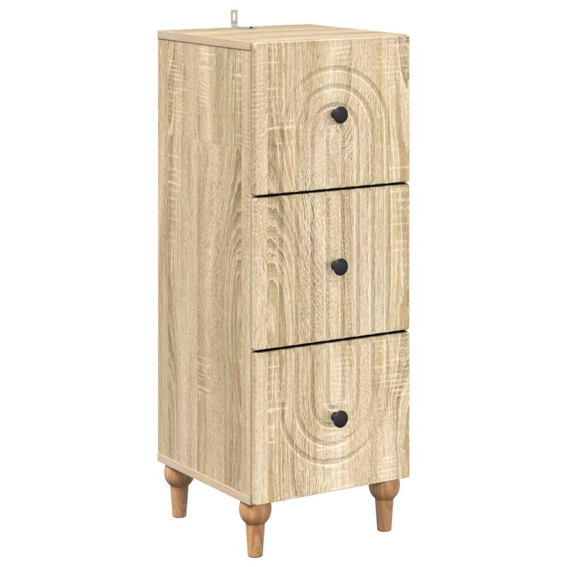 vidaXL Ντουλάπι με Συρτάρια Sonoma Δρυς 33 x 34,5 x 90 εκ