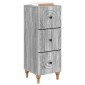 vidaXL Ντουλάπι με Συρτάρια Γκρι Sonoma 33 x 34,5 x 90 εκ