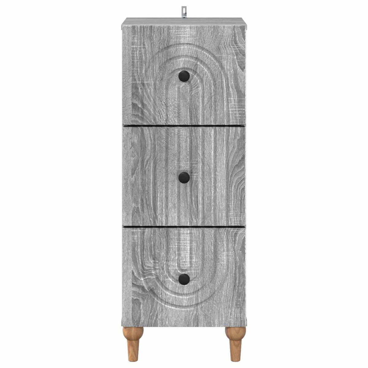 vidaXL Ντουλάπι με Συρτάρια Γκρι Sonoma 33 x 34,5 x 90 εκ