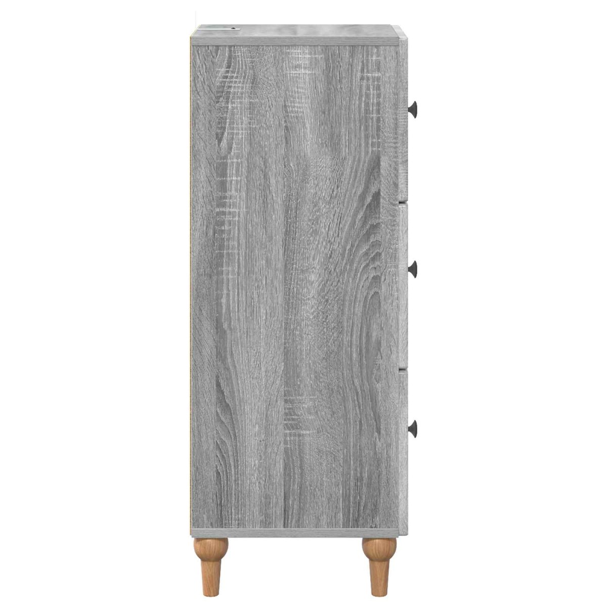 vidaXL Ντουλάπι με Συρτάρια Γκρι Sonoma 33 x 34,5 x 90 εκ