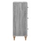 vidaXL Ντουλάπι με Συρτάρια Γκρι Sonoma 33 x 34,5 x 90 εκ