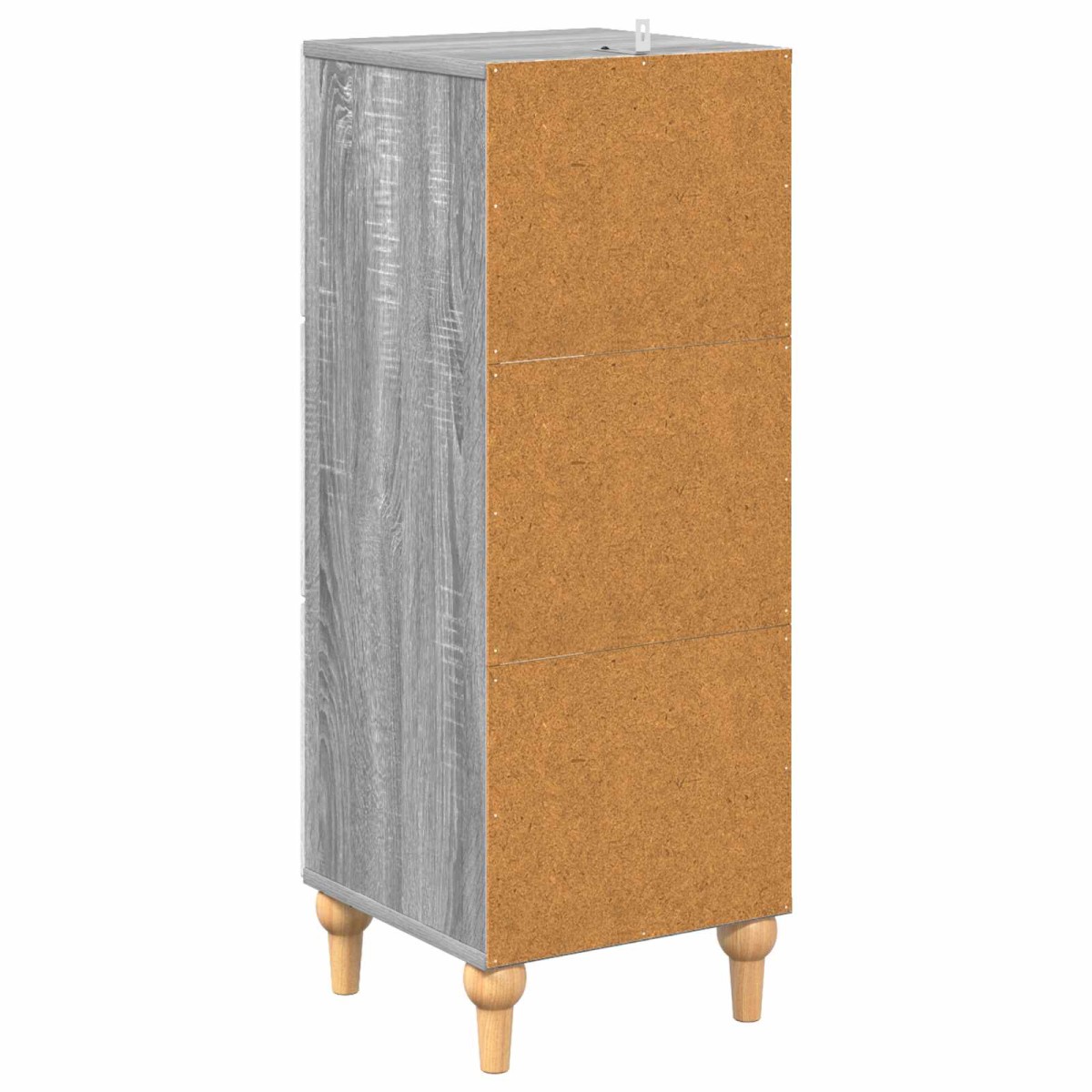 vidaXL Ντουλάπι με Συρτάρια Γκρι Sonoma 33 x 34,5 x 90 εκ