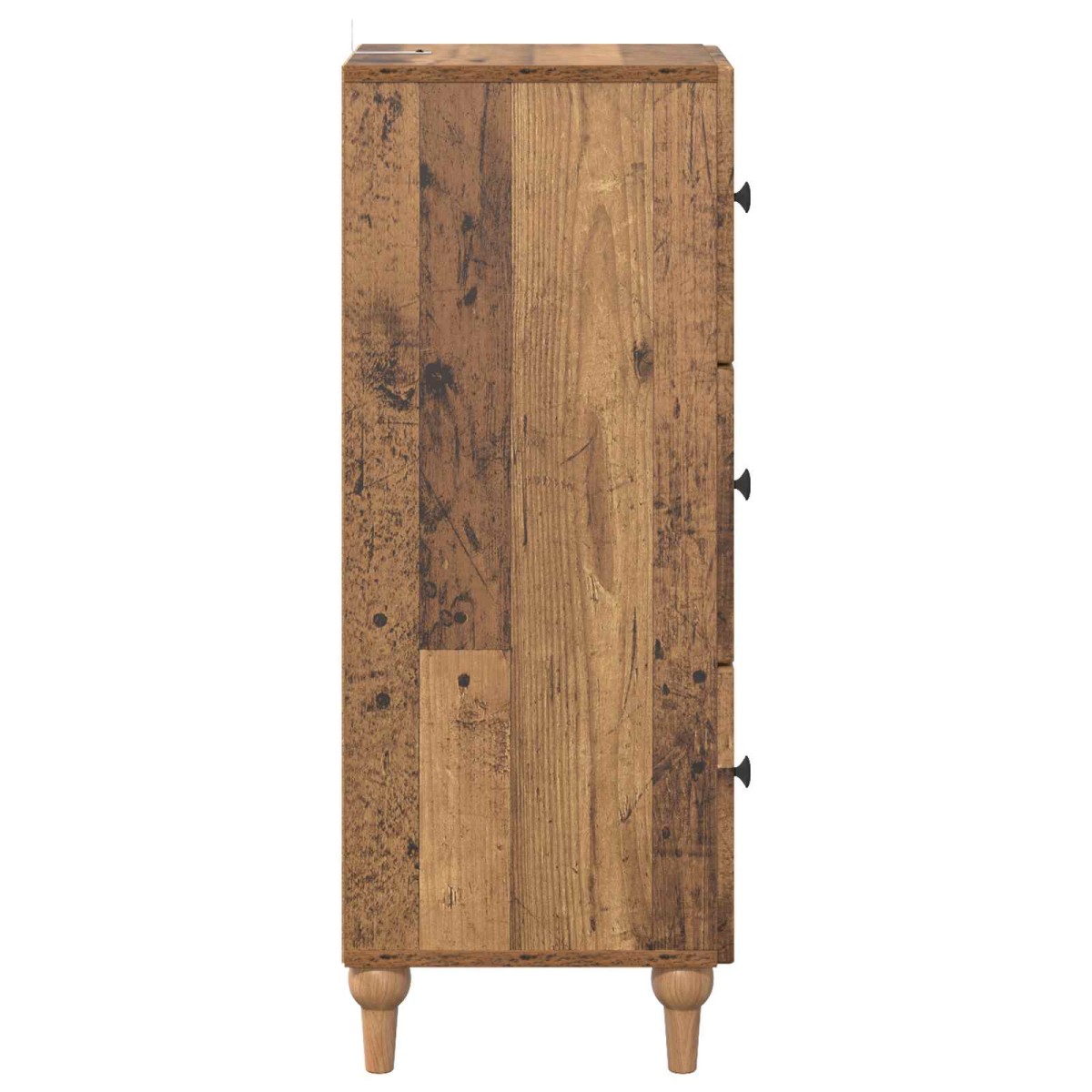 vidaXL Ντουλάπι με Συρτάρια Παλαιωμένο ξύλο 33 x 34,5 x 90 εκ