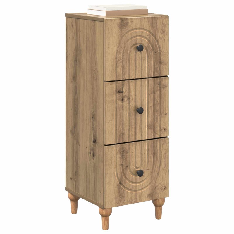 vidaXL Ντουλάπι με Συρτάρια 33 x 34,5 x 90 εκ Επεξεργασμένο Ξύλο
