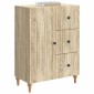 vidaXL Πλαϊνό γραφείο Sonoma Δρυς 66 x 34,5 x 90 εκ Επεξεργασμένο Ξύλο