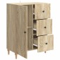 vidaXL Πλαϊνό γραφείο Sonoma Δρυς 66 x 34,5 x 90 εκ Επεξεργασμένο Ξύλο