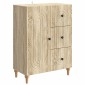 vidaXL Πλαϊνό γραφείο Sonoma Δρυς 66 x 34,5 x 90 εκ Επεξεργασμένο Ξύλο