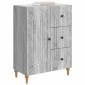 vidaXL Πλαϊνό γραφείο Γκρι Sonoma 66 x 34,5 x 90 εκ Επεξεργασμένο Ξύλο