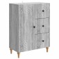 vidaXL Πλαϊνό γραφείο Γκρι Sonoma 66 x 34,5 x 90 εκ Επεξεργασμένο Ξύλο