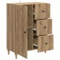 vidaXL Πλαϊνό γραφείο Artisan Δρυς 66 x 34,5 x 90 εκ