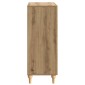 vidaXL Πλαϊνό γραφείο Artisan Δρυς 66 x 34,5 x 90 εκ