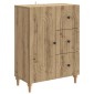 vidaXL Πλαϊνό γραφείο Artisan Δρυς 66 x 34,5 x 90 εκ