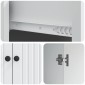 vidaXL Πλαϊνό γραφείο Λευκό 66 x 34,5 x 90 εκ Επεξεργασμένο Ξύλο