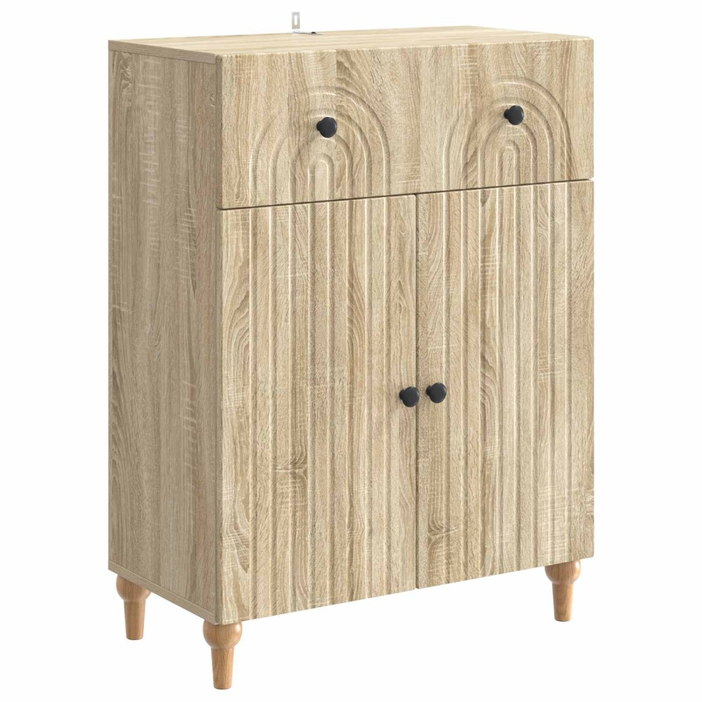 vidaXL Πλαϊνό γραφείο Sonoma Δρυς 66 x 34,5 x 90 εκ Επεξεργασμένο Ξύλο