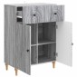 vidaXL Πλαϊνό γραφείο Γκρι Sonoma 66 x 34,5 x 90 εκ Επεξεργασμένο Ξύλο