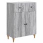 vidaXL Πλαϊνό γραφείο Γκρι Sonoma 66 x 34,5 x 90 εκ Επεξεργασμένο Ξύλο