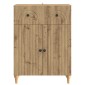 vidaXL Πλαϊνό γραφείο Artisan Δρυς 66 x 34,5 x 90 εκ