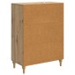 vidaXL Πλαϊνό γραφείο Artisan Δρυς 66 x 34,5 x 90 εκ