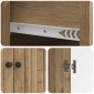vidaXL Πλαϊνό γραφείο Artisan Δρυς 66 x 34,5 x 90 εκ