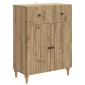 vidaXL Πλαϊνό γραφείο Artisan Δρυς 66 x 34,5 x 90 εκ