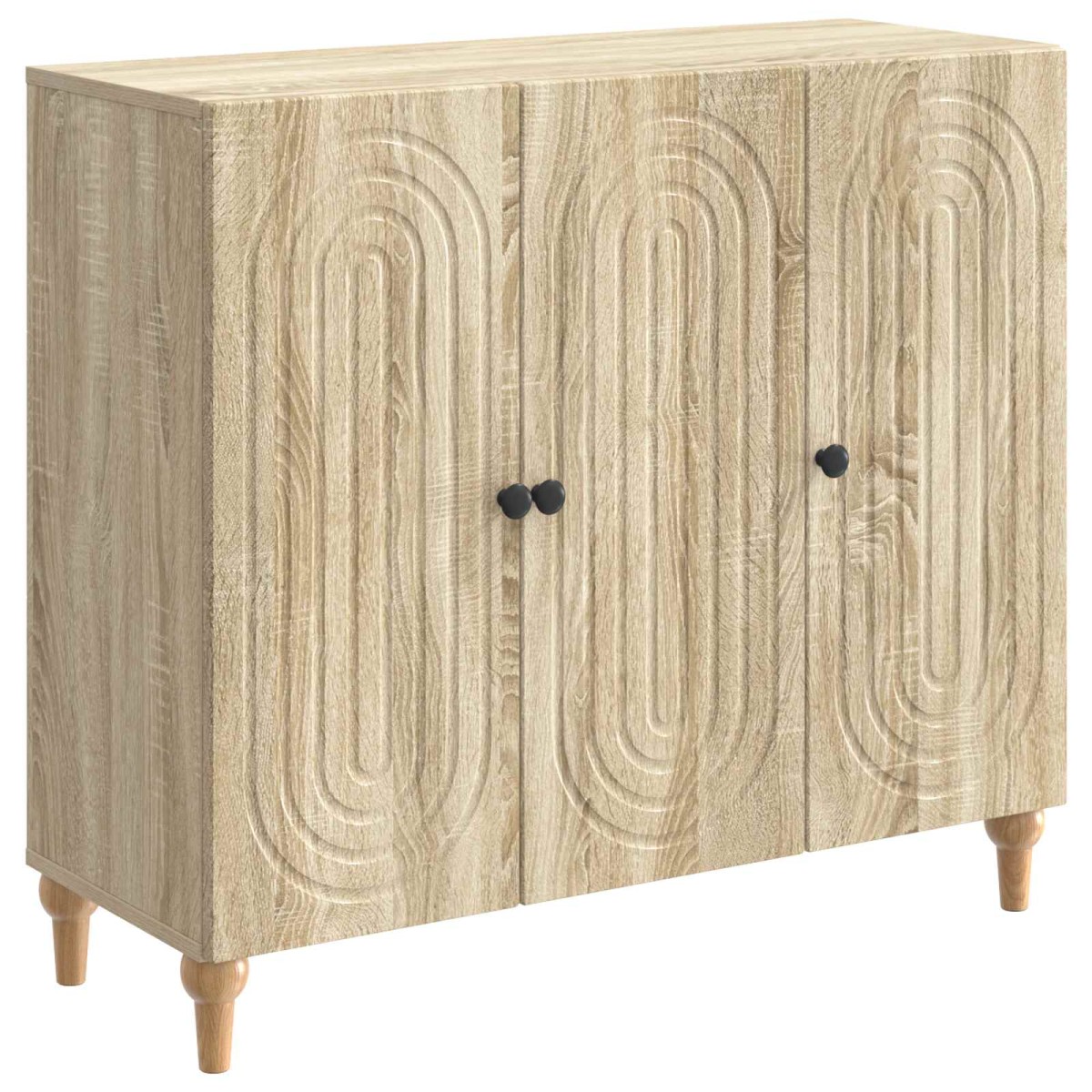 vidaXL Πλαϊνό γραφείο Sonoma Δρυς 89 x 34,5 x 80 εκ Επεξεργασμένο Ξύλο