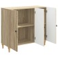 vidaXL Πλαϊνό γραφείο Sonoma Δρυς 89 x 34,5 x 80 εκ Επεξεργασμένο Ξύλο