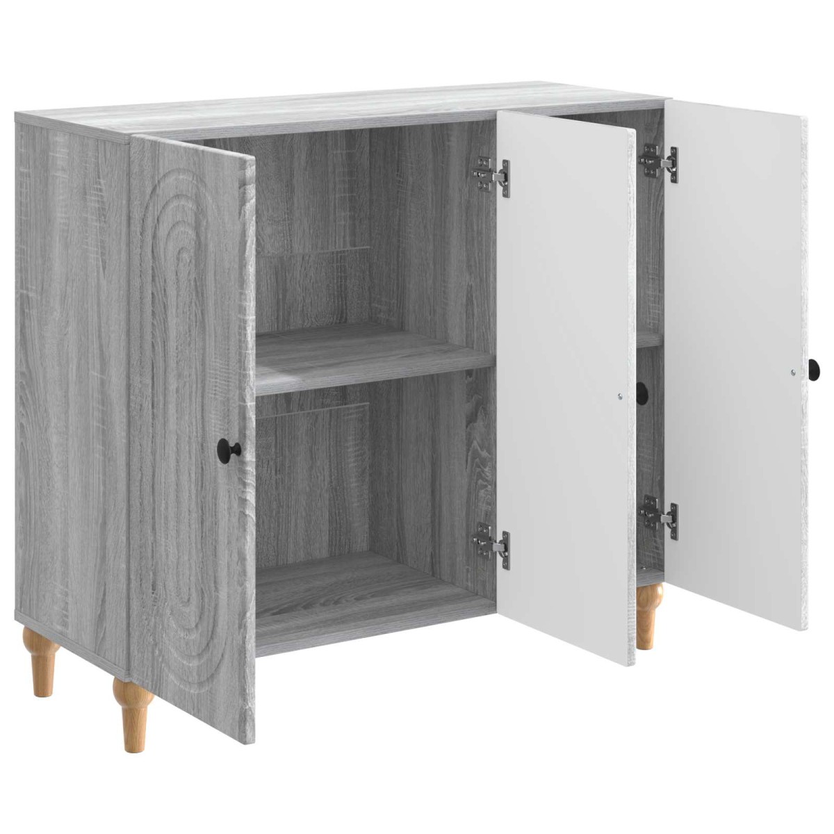vidaXL Πλαϊνό γραφείο Γκρι Sonoma 89 x 34,5 x 80 εκ Επεξεργασμένο Ξύλο