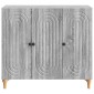 vidaXL Πλαϊνό γραφείο Γκρι Sonoma 89 x 34,5 x 80 εκ Επεξεργασμένο Ξύλο