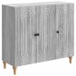 vidaXL Πλαϊνό γραφείο Γκρι Sonoma 89 x 34,5 x 80 εκ Επεξεργασμένο Ξύλο