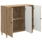 vidaXL Πλαϊνό γραφείο Artisan Δρυς 89 x 34,5 x 80 εκ