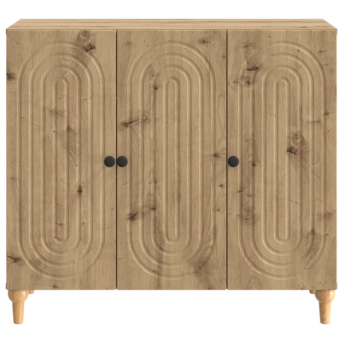 vidaXL Πλαϊνό γραφείο Artisan Δρυς 89 x 34,5 x 80 εκ