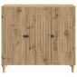 vidaXL Πλαϊνό γραφείο Artisan Δρυς 89 x 34,5 x 80 εκ