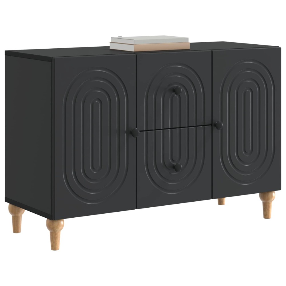 vidaXL Ντουλάπι TV Μαύρο 89 x 34,5 x 60 εκ. Επεξεργασμένο Ξύλο