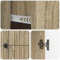 vidaXL Ντουλάπι TV Sonoma Δρυς 89 x 34,5 x 60 εκ. Επεξεργασμένο Ξύλο