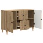 vidaXL Ντουλάπι TV Artisan Δρυς 89 x 34,5 x 60 εκ. Επεξεργασμένο Ξύλο