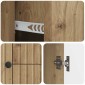 vidaXL Ντουλάπι TV Artisan Δρυς 89 x 34,5 x 60 εκ. Επεξεργασμένο Ξύλο